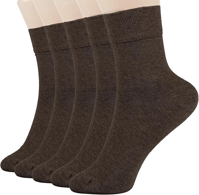 FGZ Women Thin Cotton Socks Soft Cozy Socks Cute Ankle Crew Socks 5 Pairs