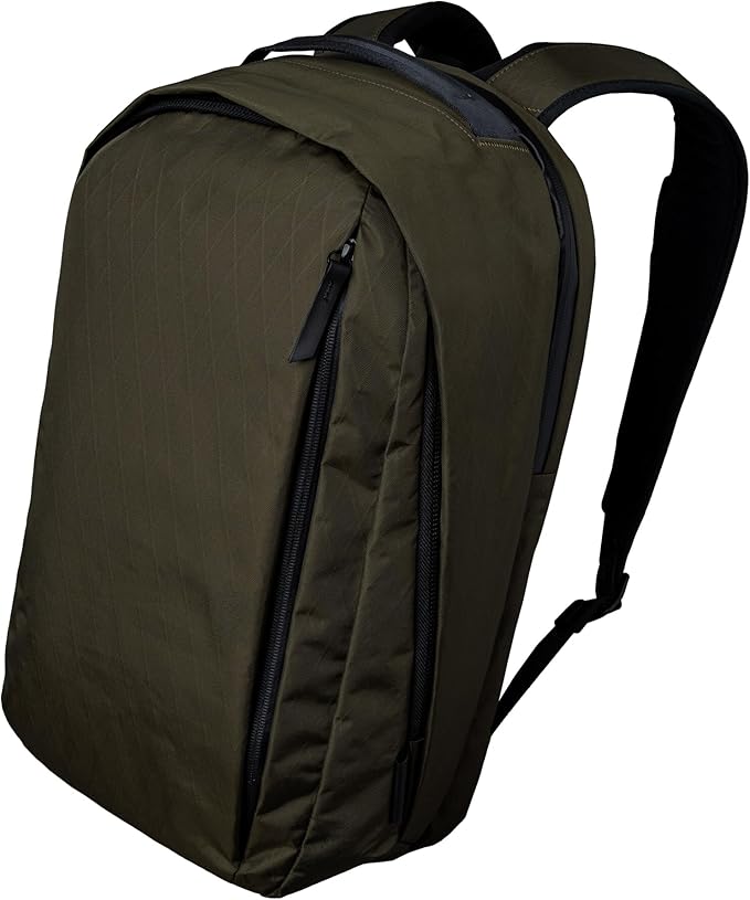 ALPAKA Metro Backpack Pro for Men - Fits 15.6" Laptop Business Travel Backpack with YKK Zippers, MOD Key Leash & Luggage Pass-through, Weatherproof X-pac Material Work Bag(Olive Green)