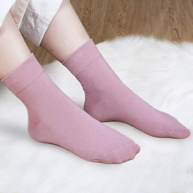 FGZ Women Thin Cotton Socks Soft Cozy Socks Cute Ankle Crew Socks 5 Pairs
