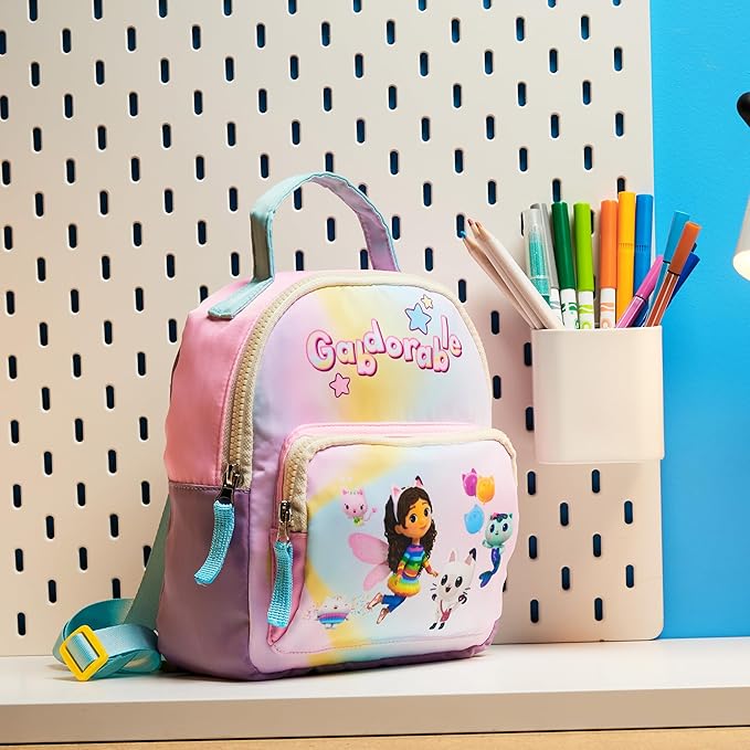 Get Trend Gabby’s Dollhouse Mini Backpack for Kids Girls Toddlers 9x7” Travel Bag Cute Bag for Daycare Trips Vacation Fashion Gifts for Girls (Multi Gabby’s Dollhouse)