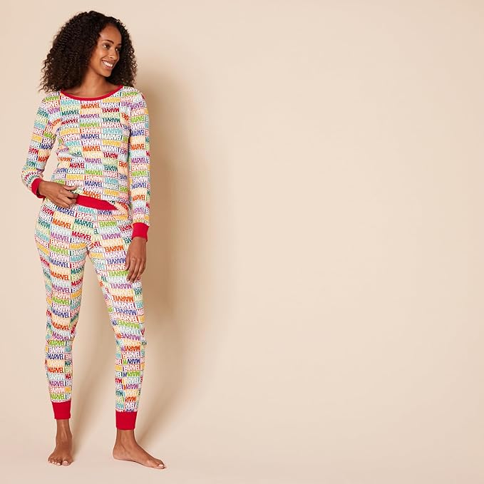 Amazon Essentials Disney | Marvel | Star Wars Women's Snug-Fit Cotton Pajama Sleepwear Sets