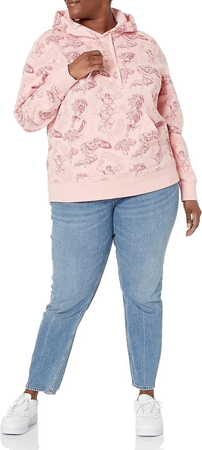 Amazon Essentials Disney | Marvel | Star Wars | Princess Women's Fleece Pullover Hoodie Sweatshirts (Available in Plus Size)