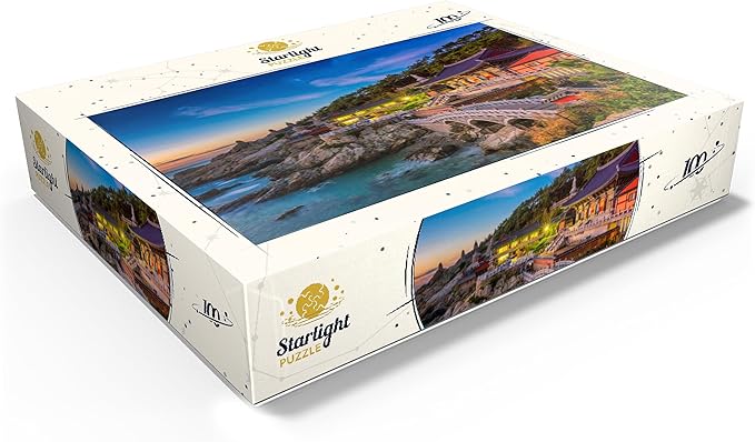 MyPuzzle Beautiful Sunrise Haedong Yongongs Temple Busan Korea - Premium 100 Piece Jigsaw Puzzle for Adults
