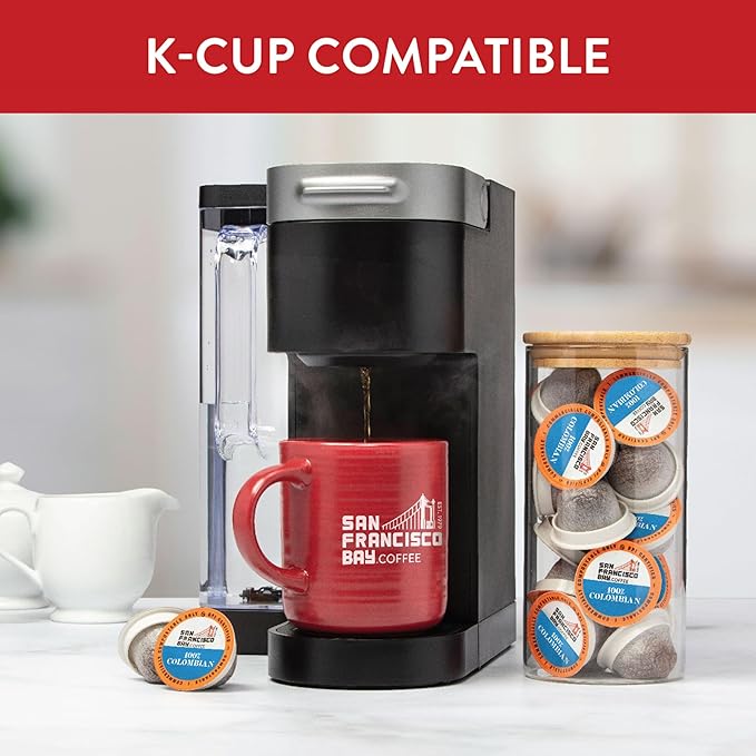 San Francisco Bay Compostable Coffee Pods - 100% Colombian (120 Ct) K Cup Compatible including Keurig 2.0, Medium Roast