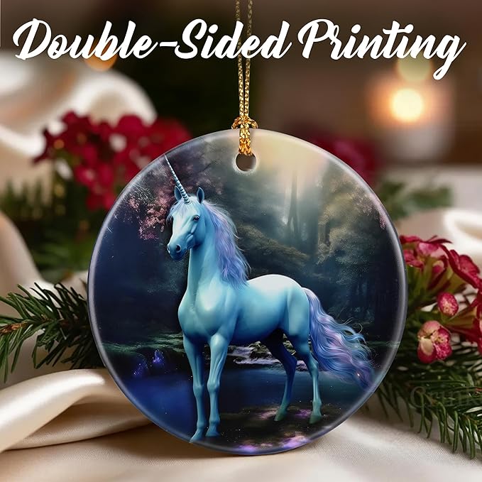 Unicorn Ornaments, Christmas Ornaments: Christmas Tree Decorations, Holiday Decor, Stocking Stuffers, Gift Ideas, Xmas Gift, Unicorn Lover Gifts & Gifts for Friends and Her