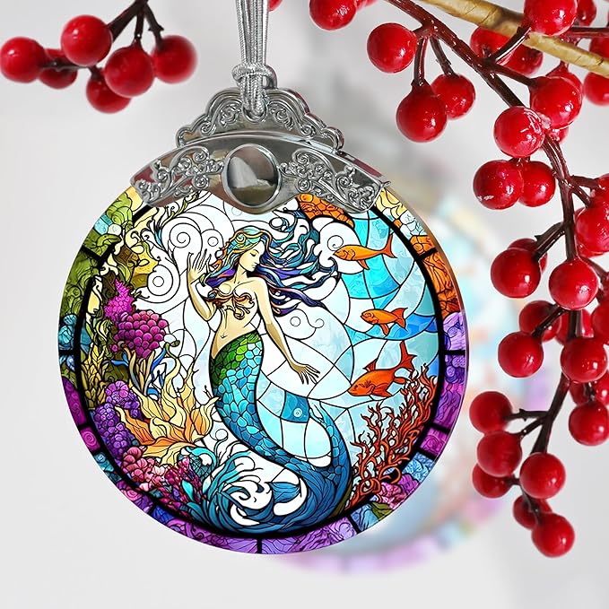Jocidea Beautiful Mermaid Ornament - Christmas Keepsake & Stocking Stuffer - Gift for Girls