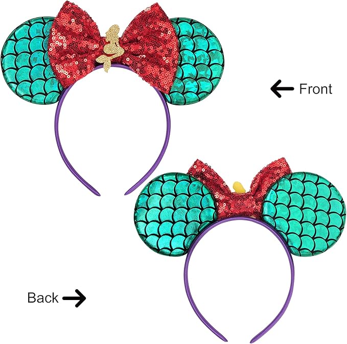 Eisyaa Mouse Ears Bow Headbands