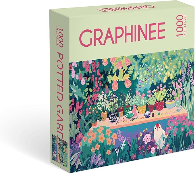 Graphinee Jigsaw Puzzles for Adults 1000 Pieces, Plant Garden Puzzle, Colorful as Home Wall Decor for Family Challenging Games
