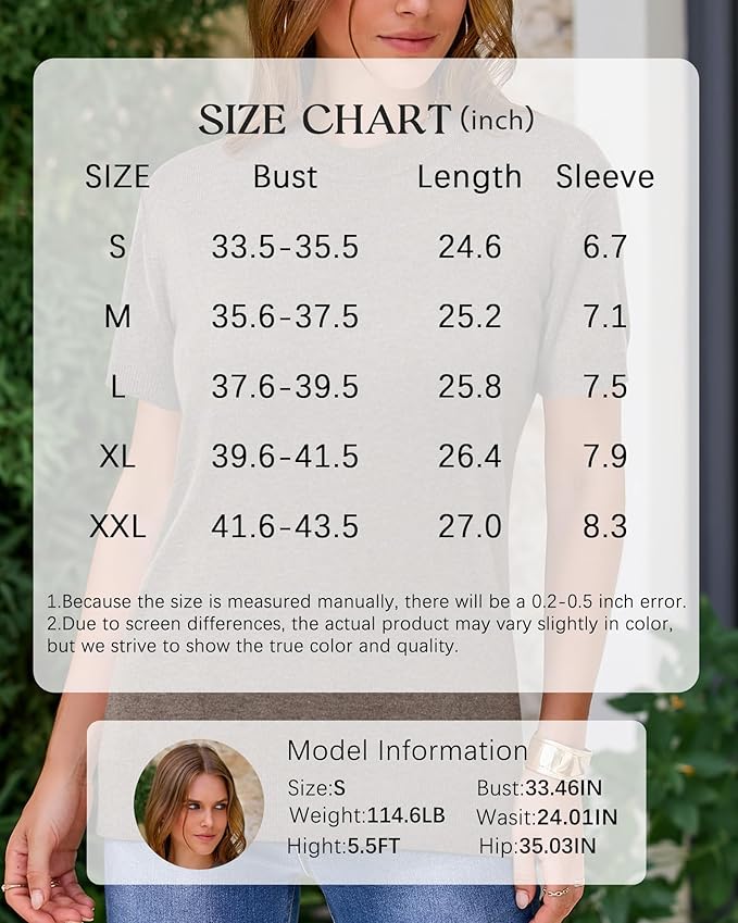 Arach&Cloz Women's Wool Blend Business Casual Essential Fall Layering Pullover Sweaters