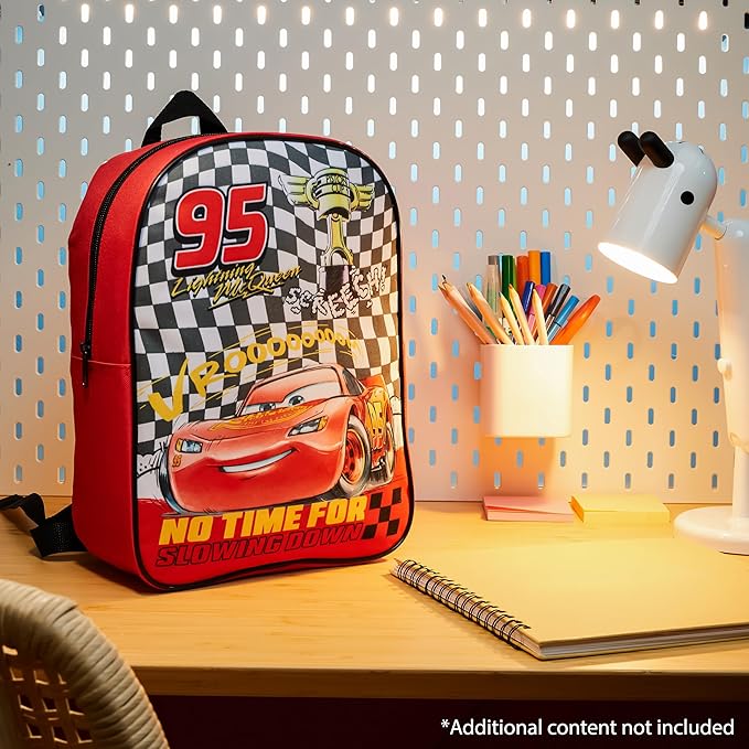 Get Trend Disney Cars Mini Backpack Kids Toddlers 12x9” Rucksack Kindergarten Bag Preschool Sports Travel Backpacks 3+ Gifts for Kids (Red Cars)