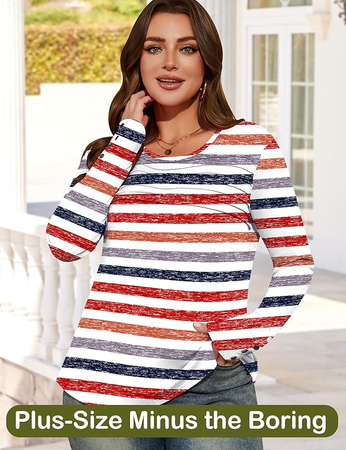 Blouses for Women Dressy Casual Long Sleeve Fall Fashion Tops Trendy Outfits for Work Office Shirts Thicker Clothes