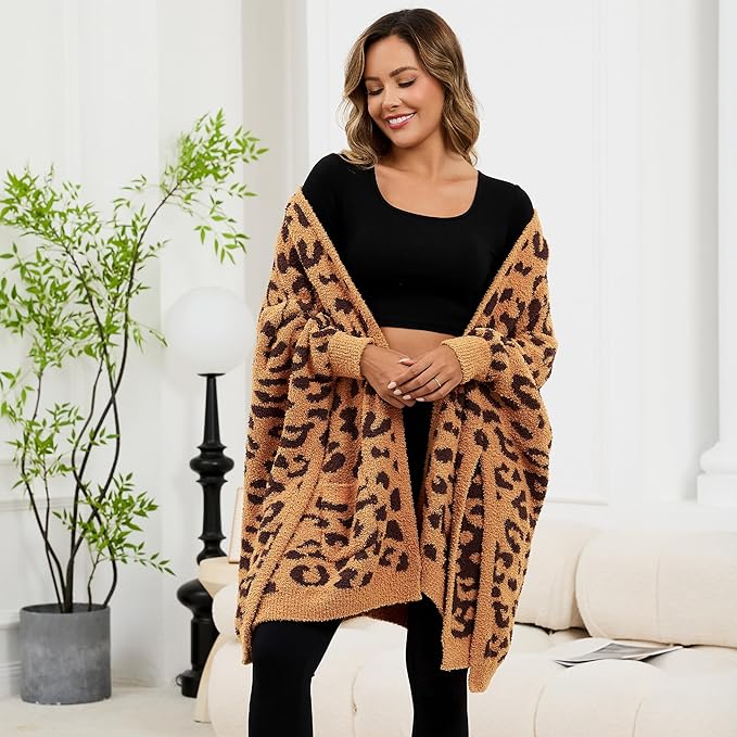 Wearable Blanket Sherpa Poncho Unique Office Work Warm Cozy Shawl TV Throw Blankets, Plush Cape Wrap for Adults
