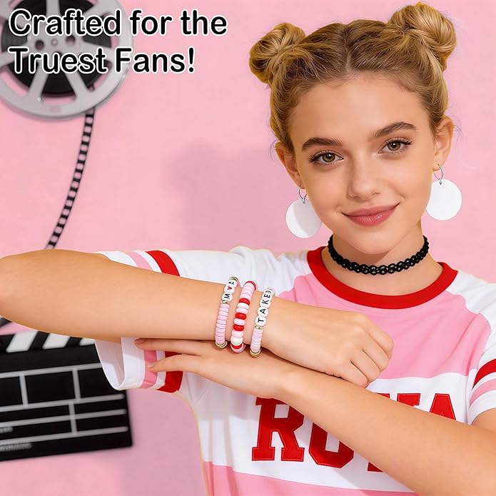 J6&H6 3 Pcs KPop Merch Bracelets Set, K-Pop Stuff Fans Cosplay Merchandise Gifts Outfit Costume Accessories Friendship Jewelry for Birthday Christmas Stocking Stuffers Party Favors
