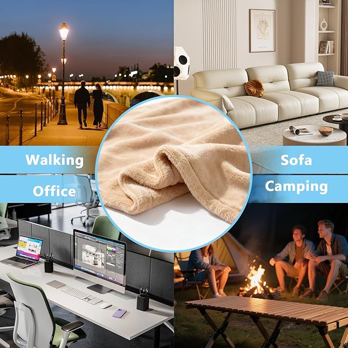Women's Double Flannel Poncho - Snuggle Cape, Soft Warm Winter Wrap | Unisex Winter Wear for Home, Office, School