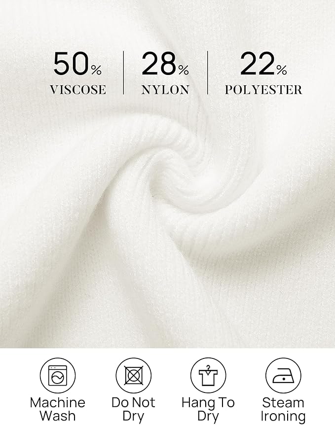 ZESICA Women's 2026 Fall Turtleneck Sweater Dress Oversized Long Lantern Sleeve Casual Knit Pullover Mini Dresses