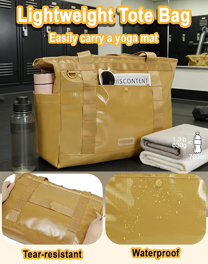 Tote Bag for Women, Lightweight Beach Bag with Laptop Pocket for Teacher Nurse, Travel Shoulder Handbag for College