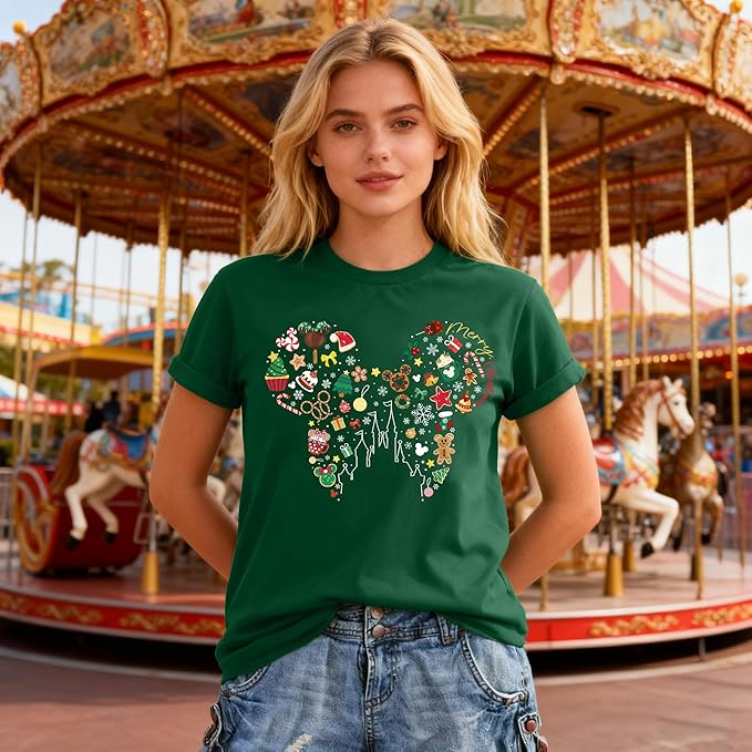 Magical Shirt for Women Magic Kingdom Tshirt Graphic Tee Family Vacation Short Sleeve Tops Summer Casual Tops