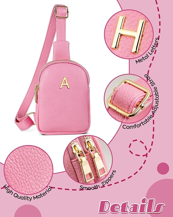 Gifts for 8 9 10 11 12 13 14 15 16 Year Old Girls, Initial Crossbody Bag for Girls, Birthday Gifts for Daughter Granddaughter, Tween Teen Girls Trendy Stuff, Graduation Gifts for 5th 8th Grade