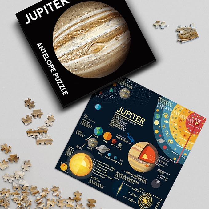 Antelope - 1000 Piece Puzzle for Adults, Jupiter Jigsaw Puzzle, Space Collection, High Resolution, No Dust