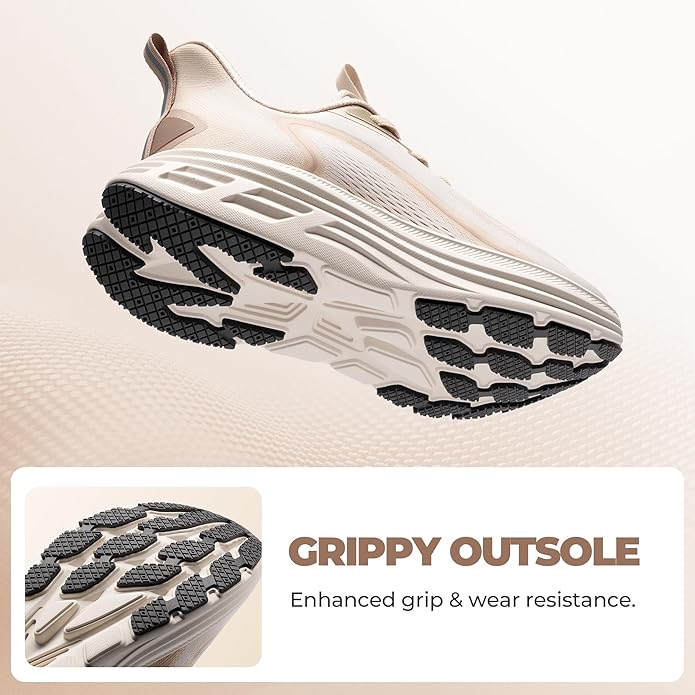 Women's Slip On Walking Shoes Hands-Free Cushion Running Tennis Shoes Non-Slip Comfortable Workout Gym Sports Athletic Fashion Sneakers