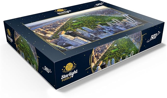 MyPuzzle Aerial View of Central Park Manhattan New York - Premium 500 Piece Jigsaw Puzzle for Adults