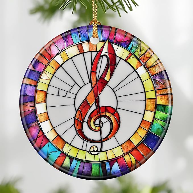 Musical Ornament, Christmas Ornament – Christmas Tree Decor, Holiday Decoration, Stocking Stuffer, Festive Gift Idea, Gifts for Music Lover, Friends, and Family