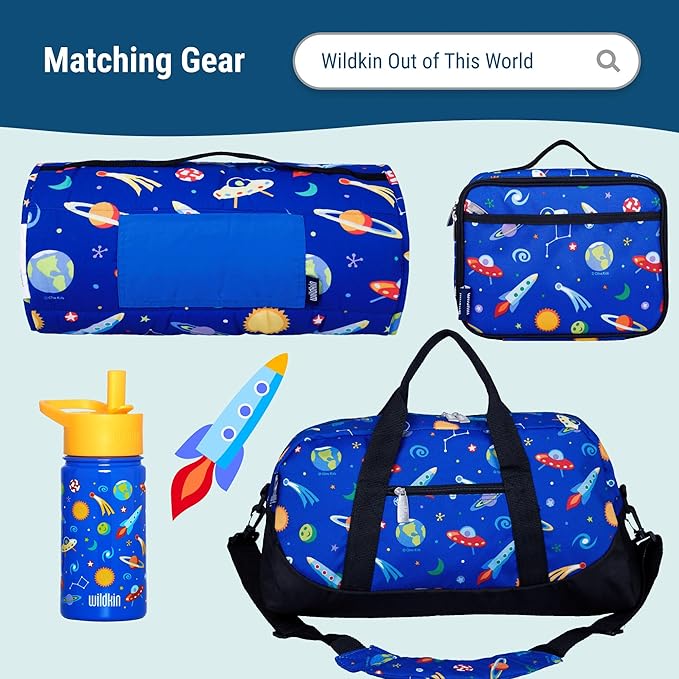Wildkin 15-inch Kids Backpack – Durable, Padded, Adjustable for School & Travel - Out of this World