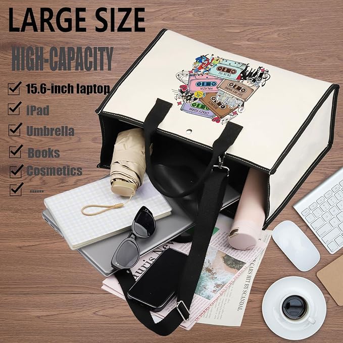 WZMPA Korean Group Fans Tote Bag Concert Fans Gift South Korea Singer Reusable Grocery Bag Concert Merchandise