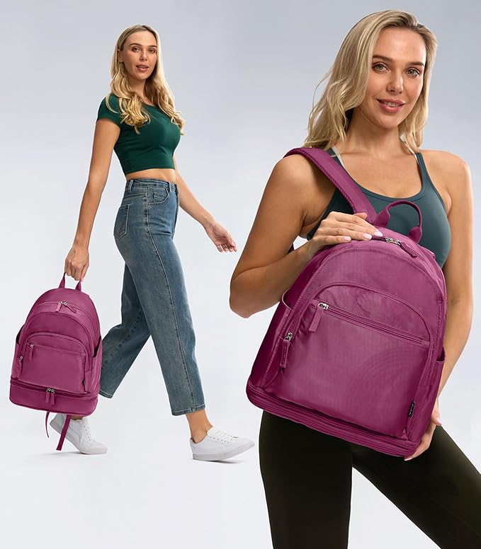 Gym Backpack for Women Men, Lightweight Gym Bag with Shoe Compartment, Waterproof Workout Backpack with Wet Pocket