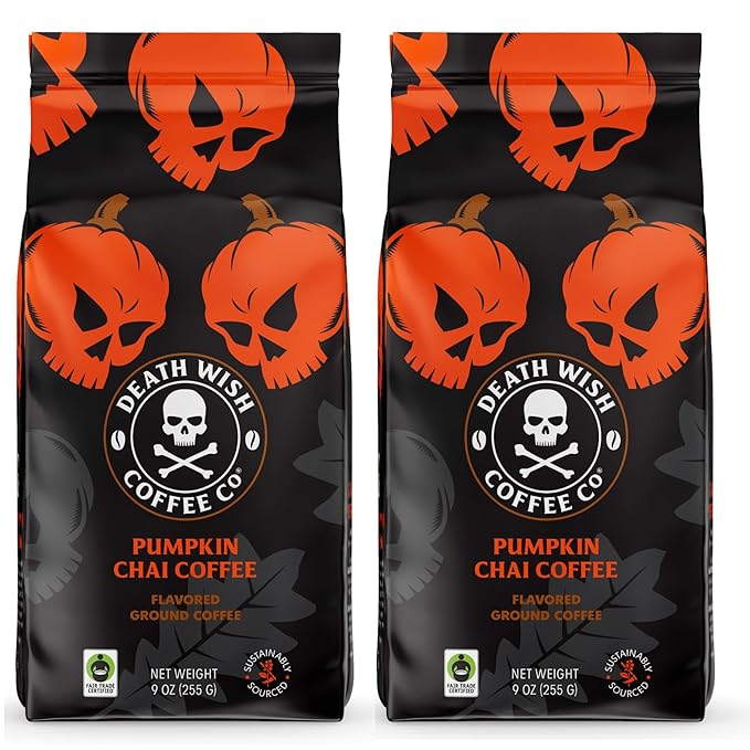 Death Wish Coffee - Ground Pumpkin Coffee (18 Ounce)