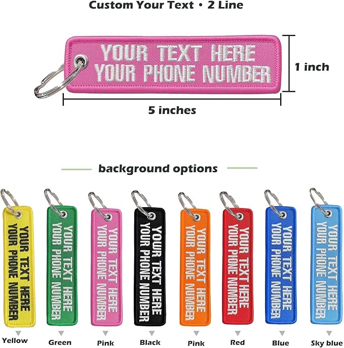 QJS PATCH Customzied Keychain,Personalized Key chain,Key Ring Accessories for Motorcycles,Scooters,Cars and Gifts
