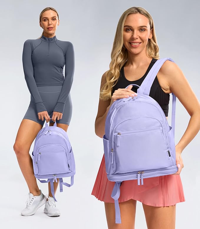 Gym Backpack for Women Men, Lightweight Gym Bag with Shoe Compartment, Waterproof Workout Backpack with Wet Pocket