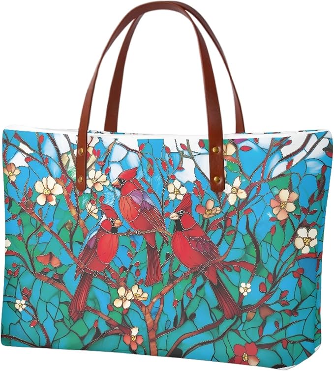 Womens Zip Up Tote Handbag Daisy Print Large Capacity Tote Purse Handbag Big Tote Bag Purse For Work Laptop