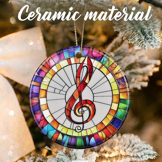 Musical Christmas Ornaments: Christmas Tree Decorations, Holiday Decor, Stocking Stuffers, Music Teacher Gifts, Music Lover Gifts, Piano Teacher Gift, Musician Gift