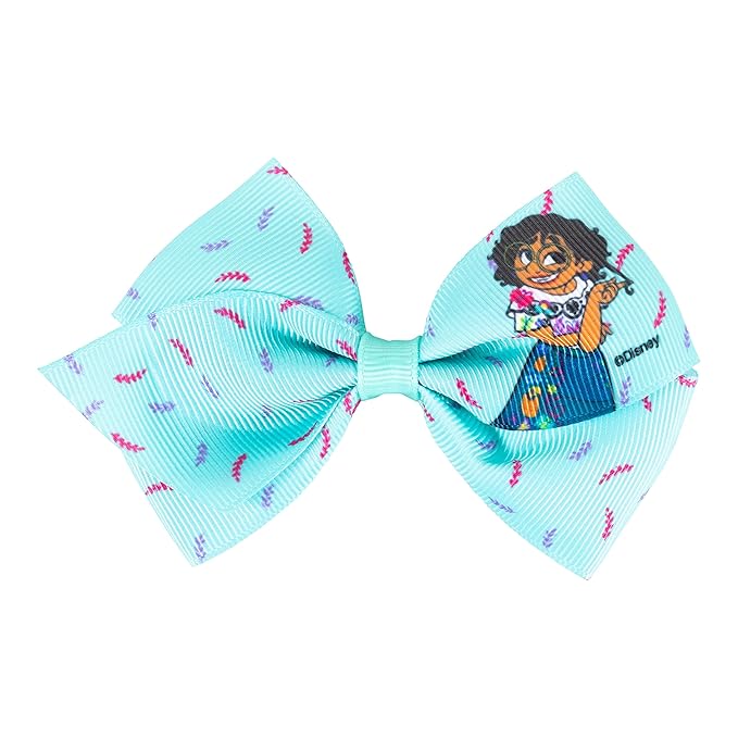 Disney Encanto Hair Bow Clips Bundle - 4 Inch Alligator Clips with Different Images, Ages 3+