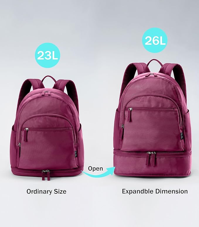 Gym Backpack for Women Men, Lightweight Gym Bag with Shoe Compartment, Waterproof Workout Backpack with Wet Pocket