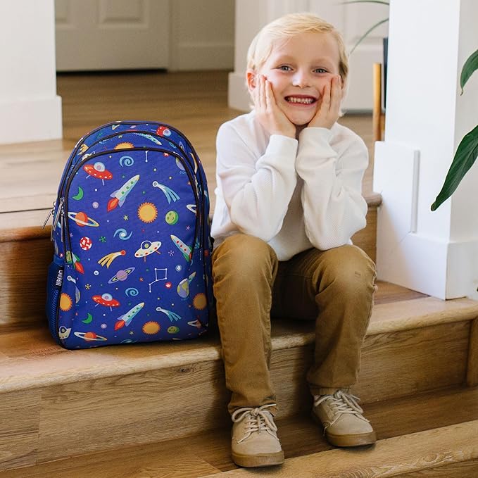 Wildkin 15-inch Kids Backpack – Durable, Padded, Adjustable for School & Travel - Out of this World