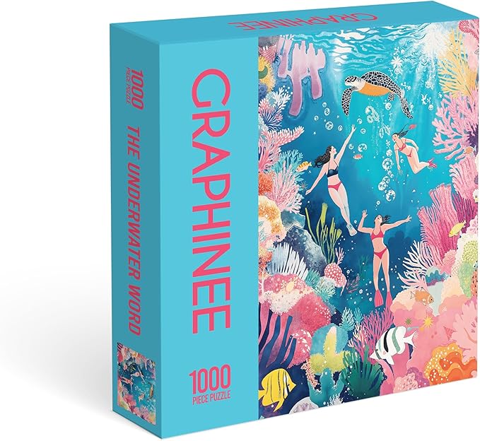 Graphinee Jigsaw Puzzles for Adults 1000 Pieces, Undersea World Puzzle, Colorful as Home Wall Decor for Family Challenging Games