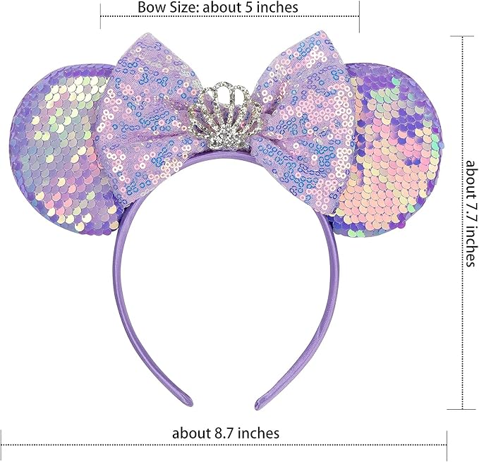 Eisyaa Mouse Ears Bow Headbands