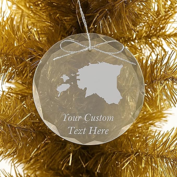 Uruguay, Personalized Travel Christmas Ornament – Customized Engraved Glass Keepsake - Custom Family Trip & Vacation, 2024, 2025, 2026, 2027 & Name – Destination Xmas Holiday Ornament