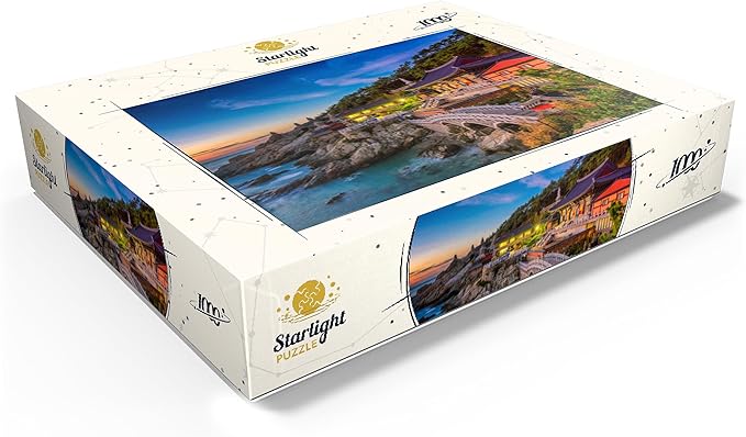 MyPuzzle Beautiful Sunrise Haedong Yongongs Temple Busan Korea - Premium 1000 Piece Jigsaw Puzzle for Adults