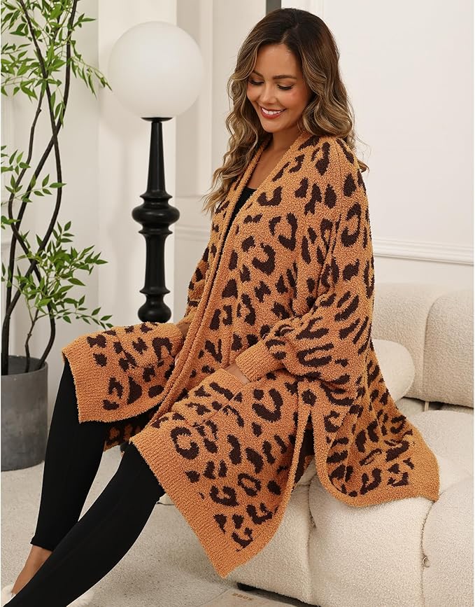 Wearable Blanket Sherpa Poncho Unique Office Work Warm Cozy Shawl TV Throw Blankets, Plush Cape Wrap for Adults
