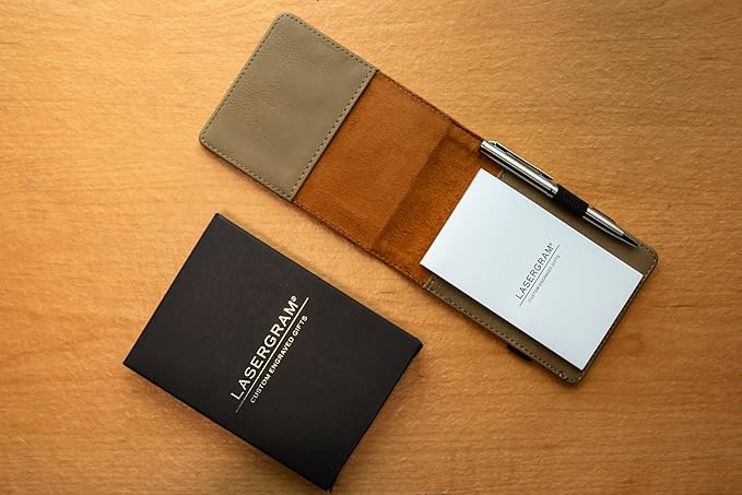 LaserGram Mini Padfolio with Notepad and Pen, CNA Certified Nurse Assistant, Personalized Engraving Included (Light Brown)