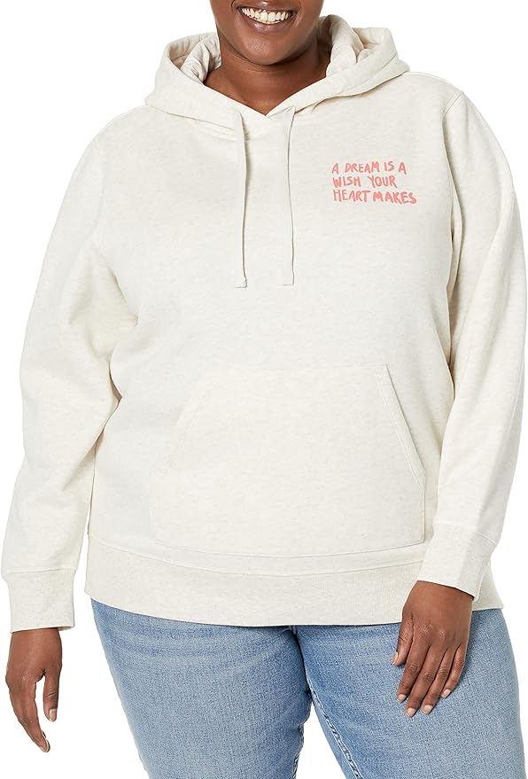 Amazon Essentials Disney | Marvel | Star Wars | Princess Women's Fleece Pullover Hoodie Sweatshirts (Available in Plus Size)