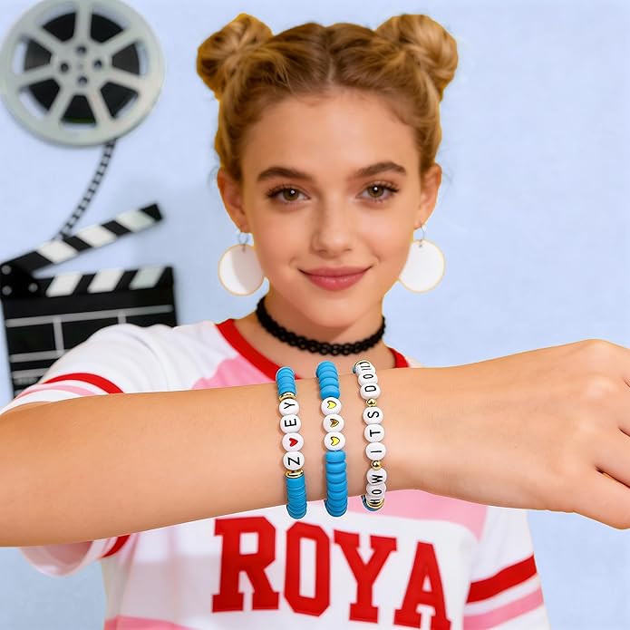 J6&H6 3 Pcs KPop Merch Bracelets Set, K-Pop Stuff Fans Cosplay Merchandise Gifts Outfit Costume Accessories Friendship Jewelry for Birthday Christmas Stocking Stuffers Party Favors