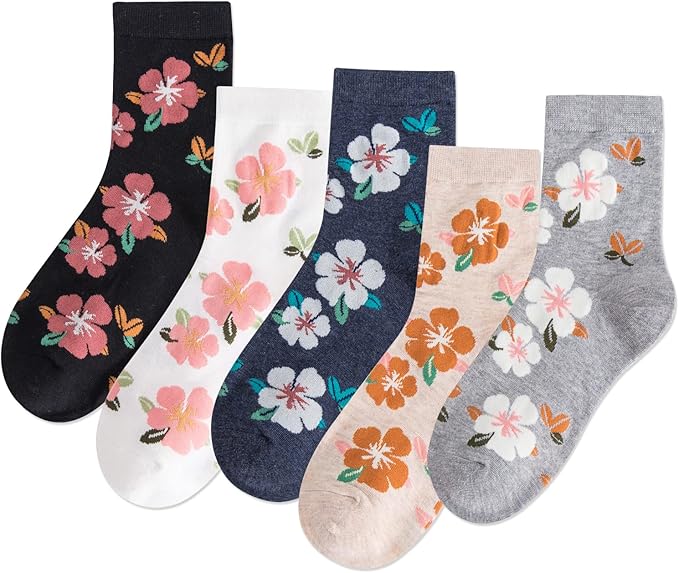 IIG 3-6 Pairs Womens Cute Animal Patterned Funny Novelty Cotton Crew Socks