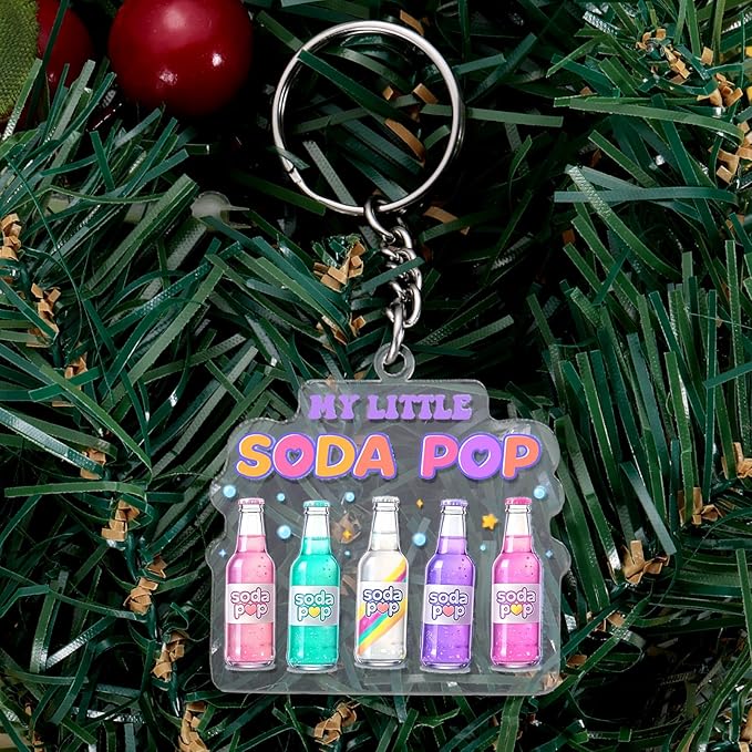 TI-EDC Kpop Keychain Gifts for Girls, Soda Pop Birthday Party Friendship BFF Gifts for Fans Kpop Merch for K-Pop Lovers, Music Gifts for Women, Korean Drama Music Keychain for Girls