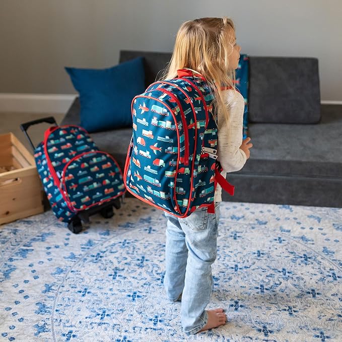 Wildkin 15-inch Kids Backpack – Durable, Padded, Adjustable for School & Travel - Transportation