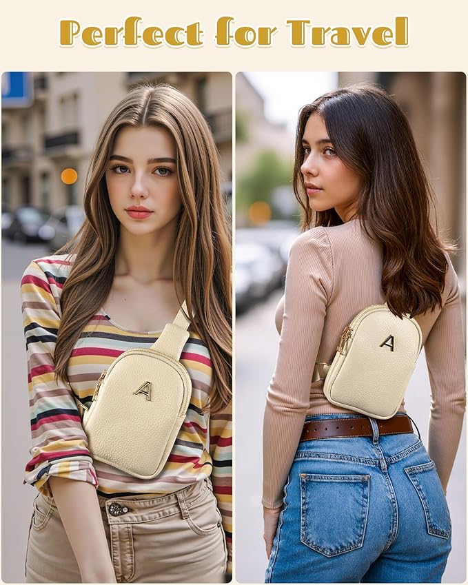 Birthday Gifts for 5 6 7 8 9 10 11 12 Year Old Girls, Initial Crossbody Bag for Girl, Tween Girls Trendy Stuff, Mini Sling Bag for Travel, Teen Girl Gifts Trendy Stuff, Small Everyday Bags