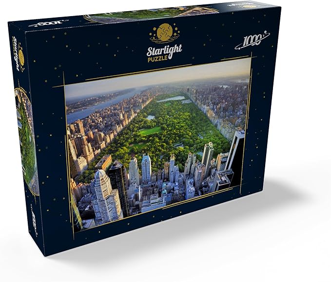 MyPuzzle Aerial View of Central Park Manhattan New York - Premium 1000 Piece Jigsaw Puzzle for Adults